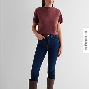 Crew Neck Short Sleeve Sweater